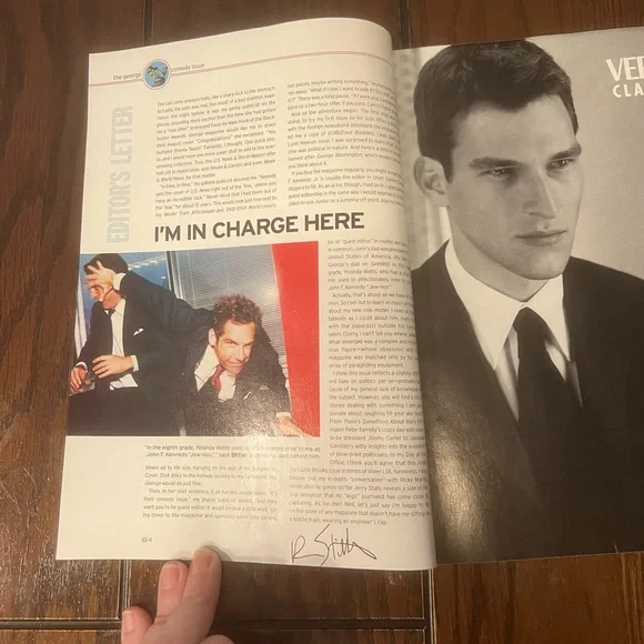 George Magazine August 1999 Vol.IV No.8 Issue Political Humor Ben Stiller Cover - Picture 6 of 10